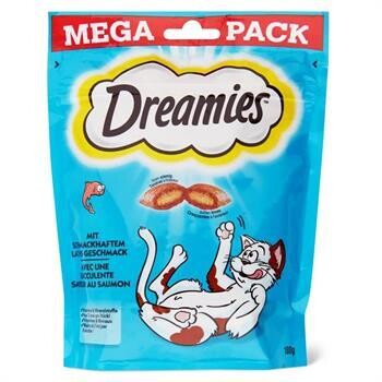 Dreamies Mega İçi Dolgulu Somonlu Kıtır Kedi Ödülü 180 GR | SRC: Barcode: 4008429081828